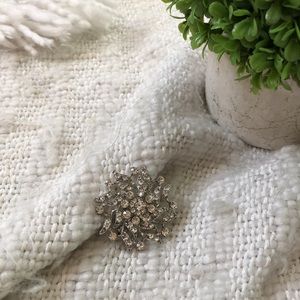 Starburst Brooch | Silver | Crystal